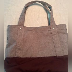 Everest Stylish Tablet Tote Bag - Tan-Dark Brown